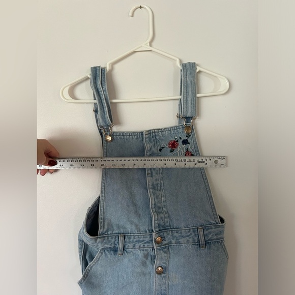 Vintage Teenie Weenie Embroidered Overalls Dress Size Small - Picture 7 of 9